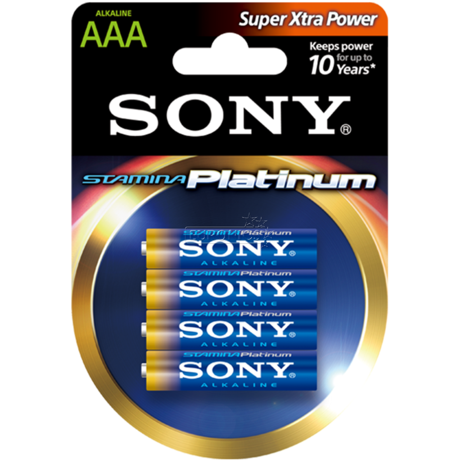 Батарейка SONY ААА (4шт) (LR03) 1.5V Stamina Platinum AM4PT-B4D