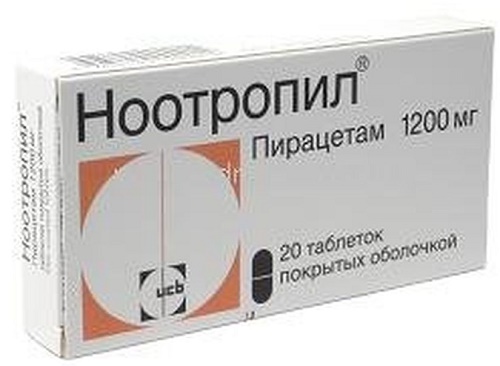Ноотропил табл. 1200 мг №20 ( пирацетам ) (Упаковка)