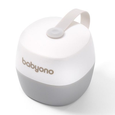 Контейнер для пустышки BABYONO 0м+ арт.535/01 белый / серый