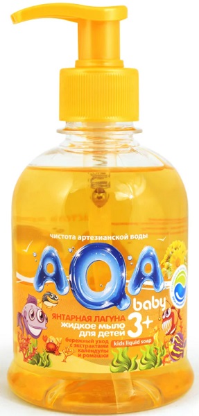 AQA baby Жидкое мыло для детей Янтарная лагуна 300 мл