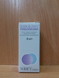 -Риболизин глазные капли 8,0 мл ( гиалуронат натрия, аминокислоты, витамин В2 )