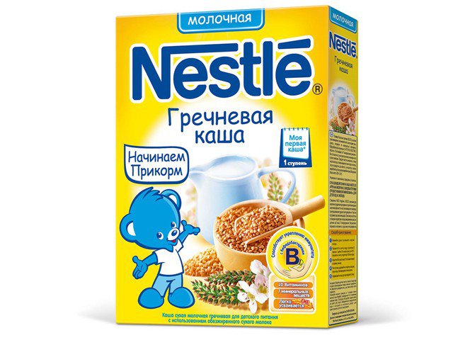 Nestle Каша молочная Гречневая 250г с 4-х мес.