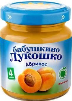 Бабушкино Лукошко Пюре Абрикос 100г с4 мес.