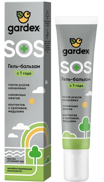 Гель бальзам после укусов насекомых GARDEX 25мл