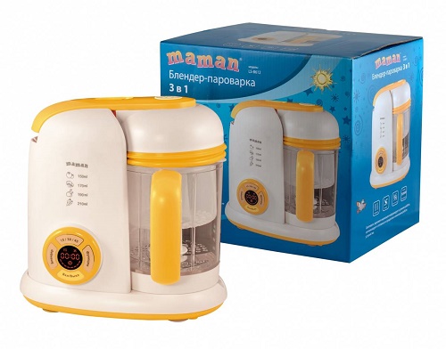 Блендер Пароварка 3в1 MAMAN LS-B612