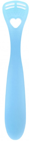 Скребок для языка REVYLINE Soft голубой ( 7048 )