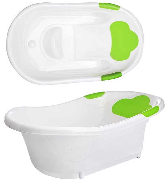 Ванночка ROXY KIDS RBT-W1035-G С анатомической горкой и сливом Зеленый
