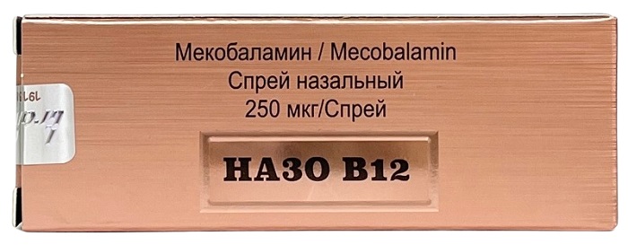 Назо В12 спрей назальный 250 мкг