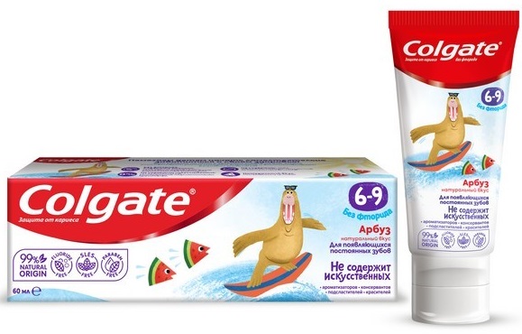 Зубная паста COLGATE Арбуз 60 мл Детская 6-9 лет