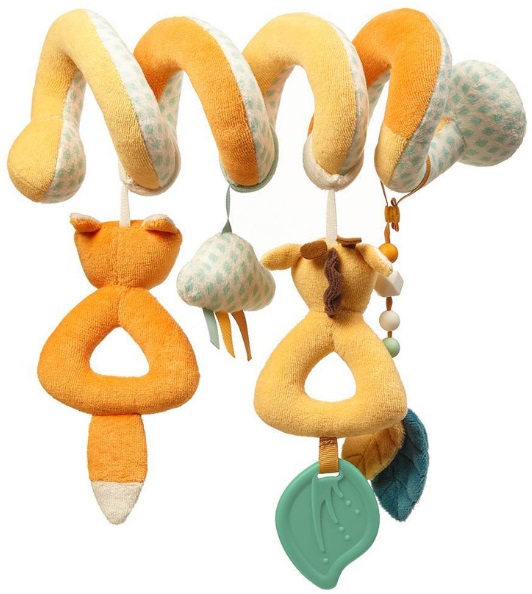 BABYONO Игрушка спиралька с  прорезывателем Skinny Mates 6м+ арт.1466