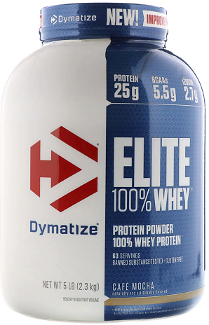 Dymatize Elite Whey Элит Вей Протеин 2,3кг кофе Мокко