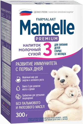 Mamelle Farmalakt Premium 3 Смесь сухая молочная 300г с 12мес