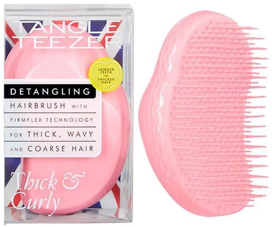 TANGLE TEEZER расческа Thick and Curly Dusky Pink