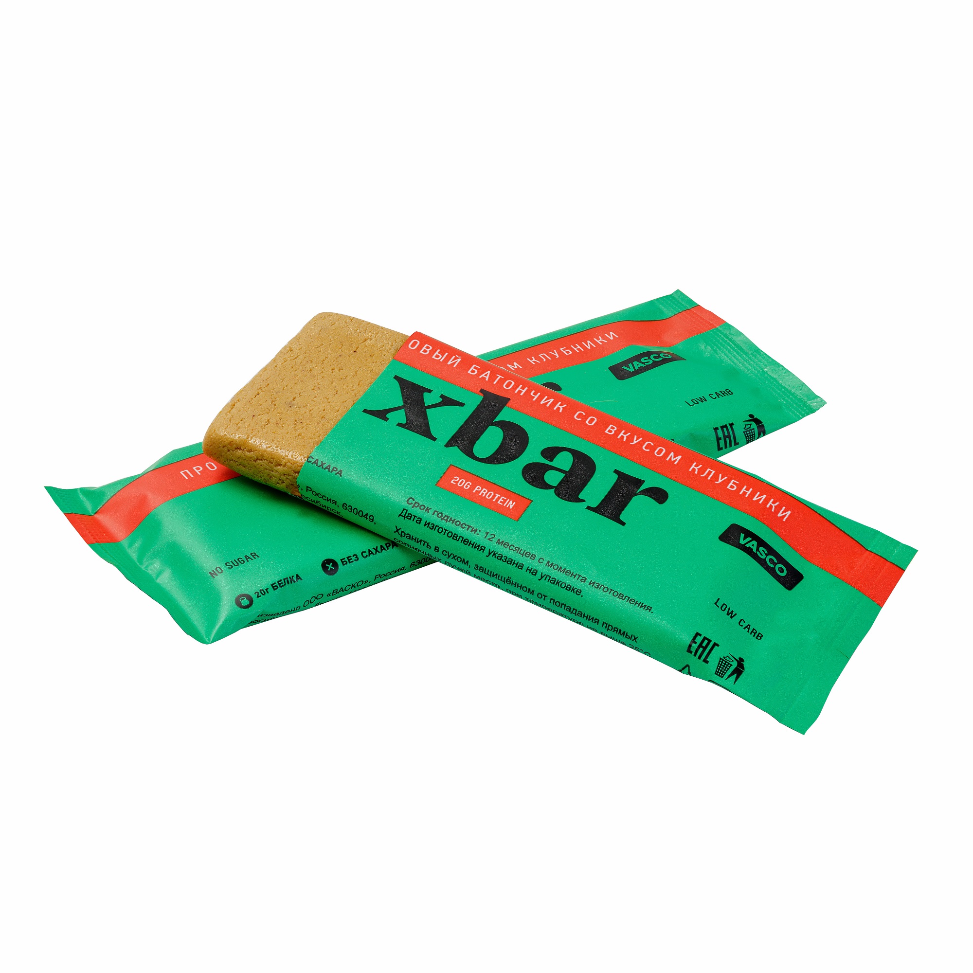 XBar  XBar Батончик протеиновый 22% 60,0 клубника