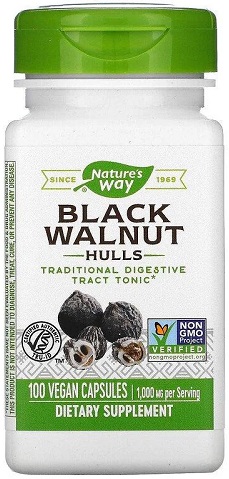 Nature's Way Скорлупа Черного ореха 500мг №100капс  &