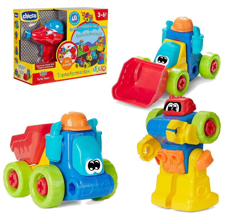 CHICCO Игрушка развивающая конструктор Transformablox 3г+