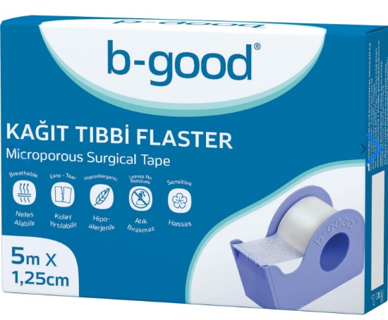 Хирургическая лента микропористая 5м*1,25см B-Good