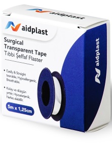 Хирургический пластырь 5м*1,25см прозрачный полиуретановый Aidplast V301