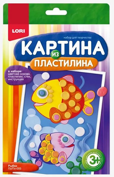 Картина из пластилина Рыбки арт.Пз/Пл-005 Lori
