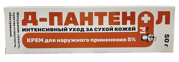 Д-Пантенол крем для наружного применения 5% 50г@