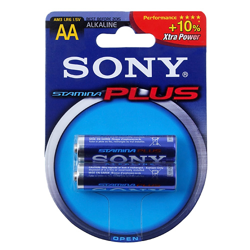 Батарейка SONY АА (2шт) (LR6) 1.5V Stamina Plus AM3-B2D