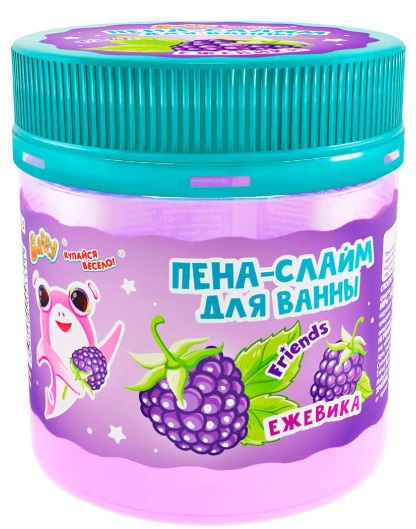 Baffy Пена слайм для ванны детская Ежевика 150мл