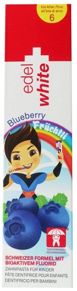 Зубная паста детская Fruchtli Blueberry Edel White 50 мл