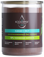 Kodermix Какао+МСТ алкализир.без сахара 150г