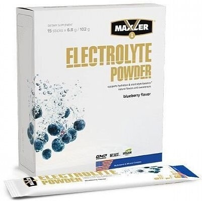 Maxler Электролит Electrolyte Powder 15стиков 6,8г Черника 