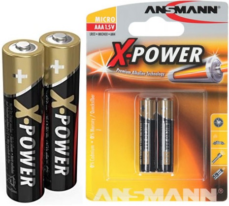 Батарейка ANSMANN ААА (2шт) (LR03) 1.5V X-Power