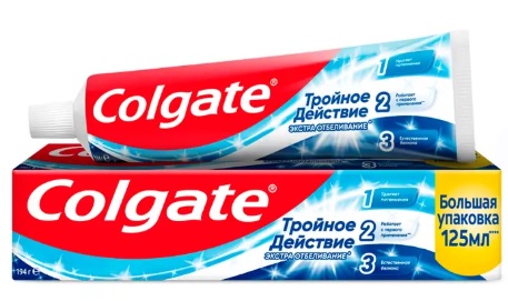 Зубная паста COLGATE L1  Тройное действие 125 мл