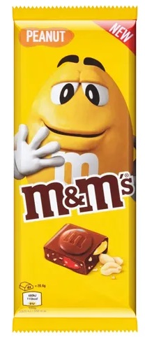 Плитка молочного шоколада M&M's с Арахисом 165гр