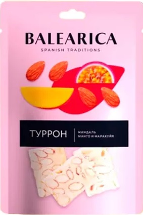 Balearica Туррон Миндаль манго и маракуйя 50г