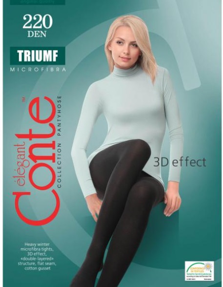 CONTE Колготки 220 den Elegant Triumf Nero 4