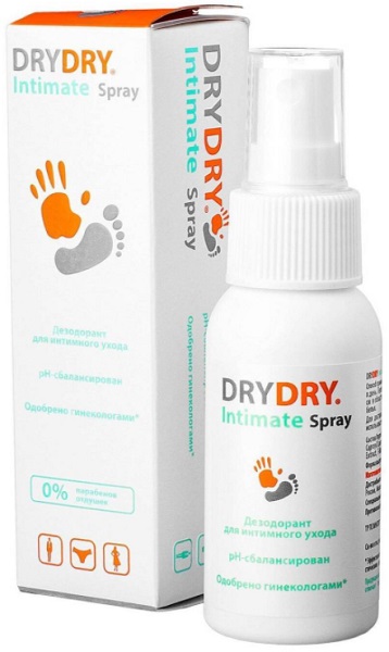 Дезодорант для интимного ухода спрей DRYDRY 50 мл
