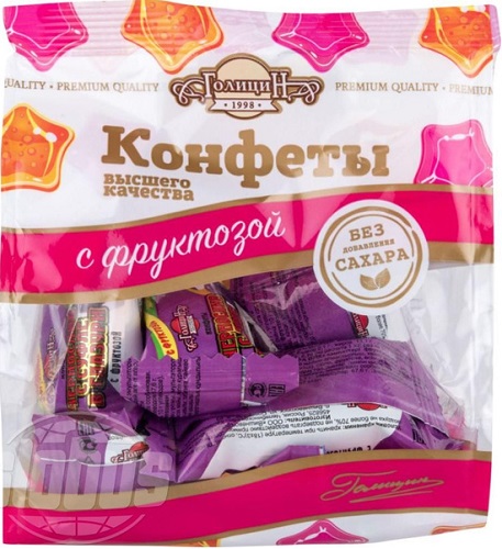 Голицин Конфеты Суфле Манго-Чиа с фруктозой 190г