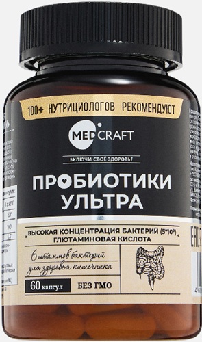 MedCraft Пробиотики ультра №60капс   &