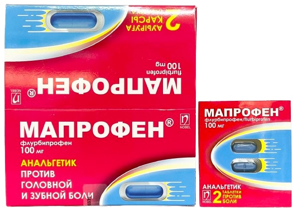 Мапрофен табл. 100 мг №60 ( флурбипрофен ) (Упаковка)