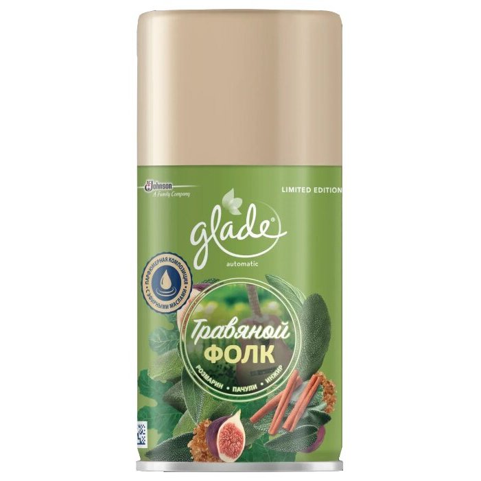 GLADE automatic Освежитель воздуха Трявяной Фолк 269мл