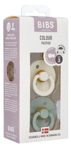 Набор пустышек BIBS Colour Sage / Ivory 2 шт.18+ арт.130241