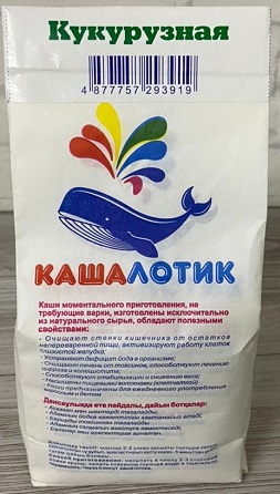 Кашалотик Каша Кукурузная 400г моментальная