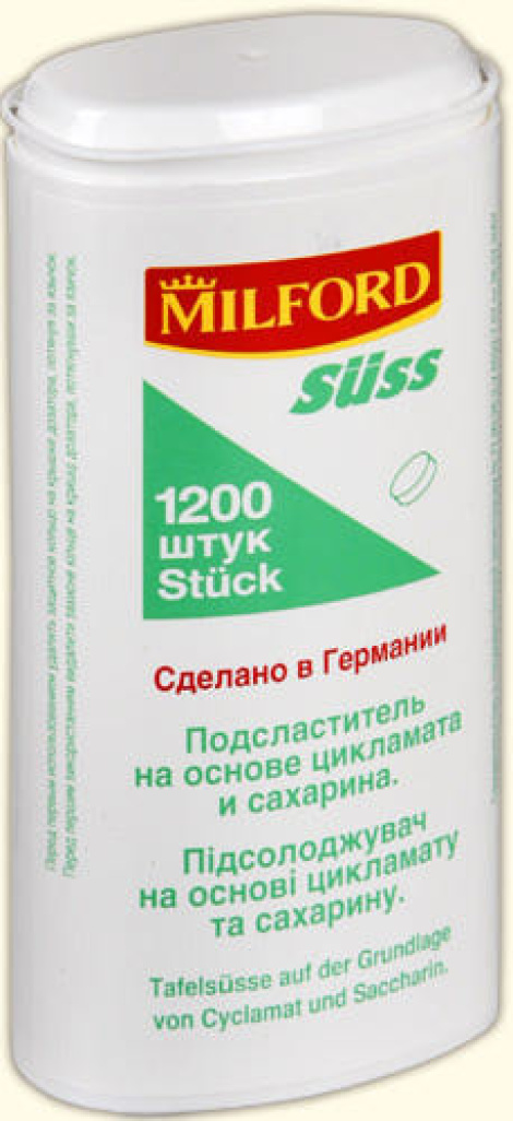 Milford Suss Подсластитель (заменитель сахара) №1200 шт