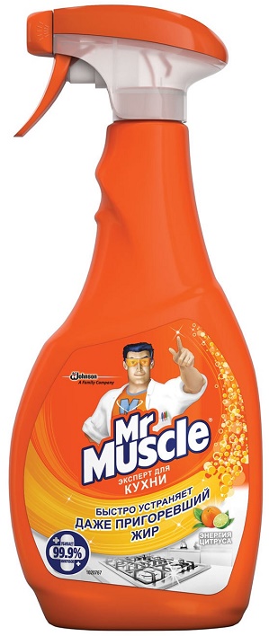 Mr Muscle Средство для мытья Кухонных поверхностей Энергия Цитруса 500 мл