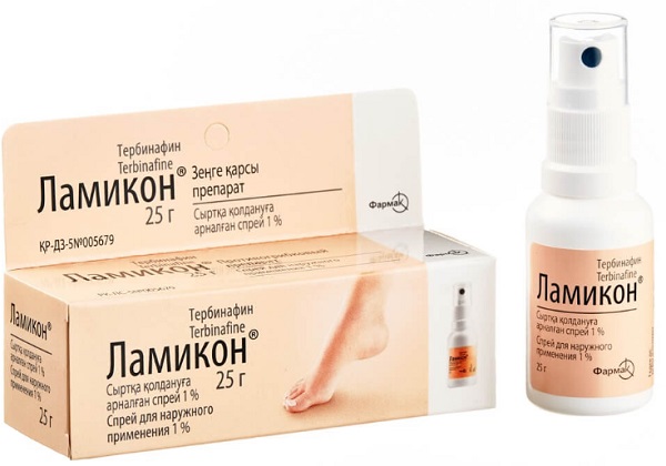 Ламикон спрей 1% 25г (тербинафин)