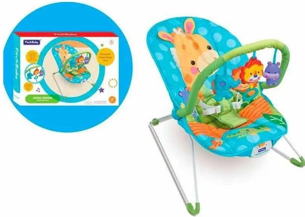Шезлонг детский FITCHBABY Животные арт.8612