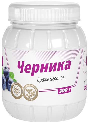  Тенториум Черника 300г драже  &