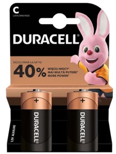 Батарейка DURACELL Basic C 2KP MON CEBALK (2шт) арт.5014580