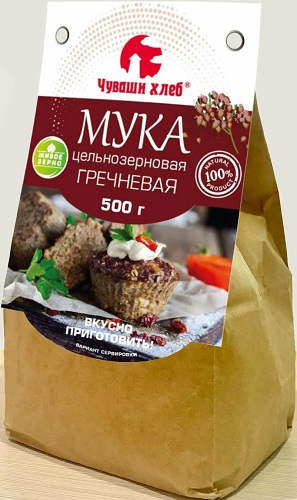 Мука цельнозерновая Гречневая 500г Чуваши Хлеб