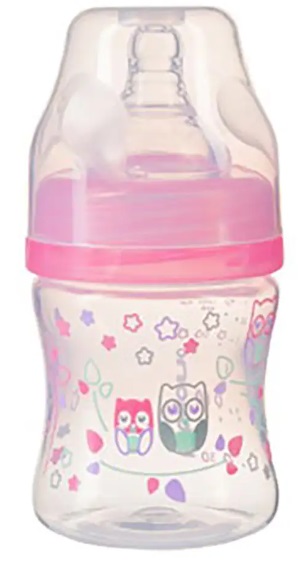 Бутылочка Пластиковая антиколиковая BABYONO 120 мл Соска Силиконовая 0м+ арт.402/02