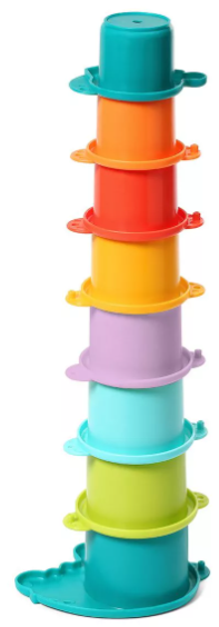 Игрушка для ванны 12м+ BABYONO Чашки крокодил арт.885